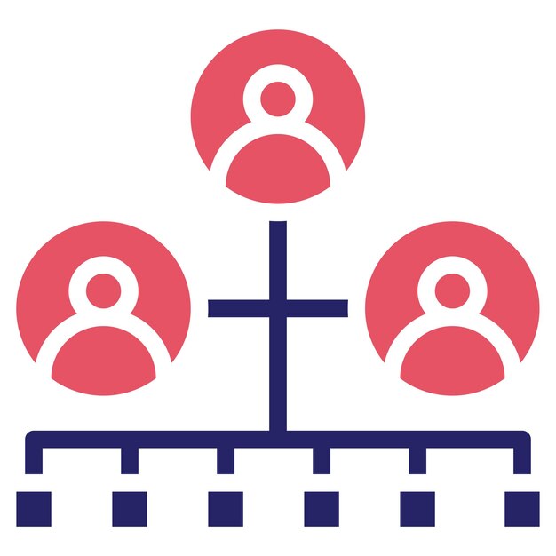 Ilustración del icono vectorial de marketing de afiliados de la web del conjunto de iconos de marketing