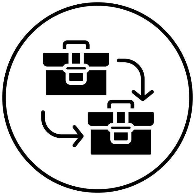 Ilustración del icono vectorial de marketing B2B del conjunto de iconos de marketing digital