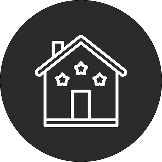 Ilustración del icono vectorial de marketing de la casa del conjunto de iconos de bienes raíces