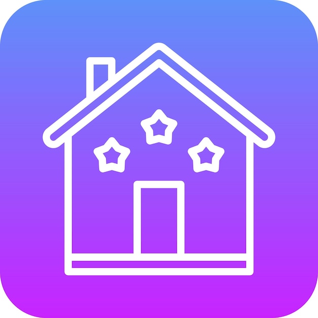 Ilustración del icono vectorial de marketing de la casa del conjunto de iconos de bienes raíces