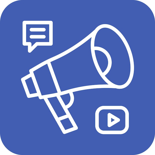 Ilustración del icono vectorial de marketing del conjunto de iconos de inicio de negocio