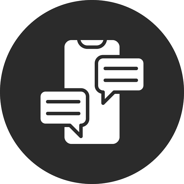 Ilustración del icono vectorial de marketing móvil del conjunto de iconos de marketing digital