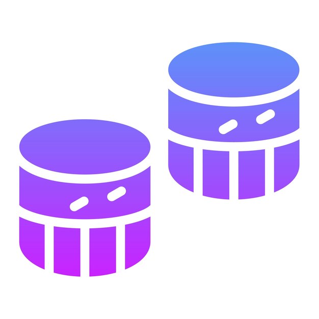 Ilustración del icono vectorial de marshmallows del conjunto de iconos de dulces y dulces