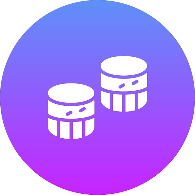 Ilustración del icono vectorial de marshmallows del conjunto de iconos de dulces y dulces