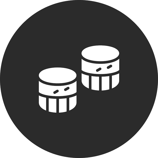 Ilustración del icono vectorial de marshmallows del conjunto de iconos de dulces y dulces