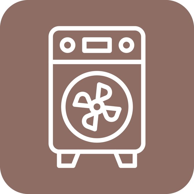 Ilustración del icono vectorial más fresco del conjunto de iconos Homeware