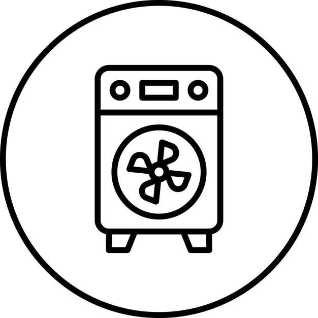 Ilustración del icono vectorial más fresco del conjunto de iconos Homeware