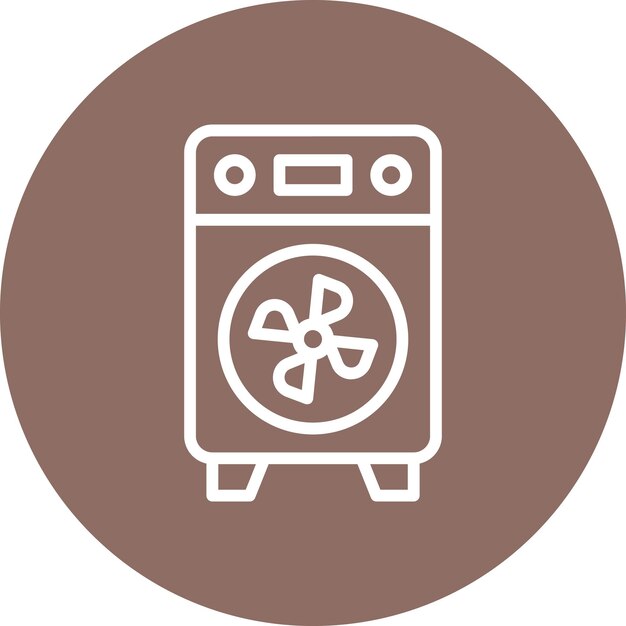 Ilustración del icono vectorial más fresco del conjunto de iconos Homeware
