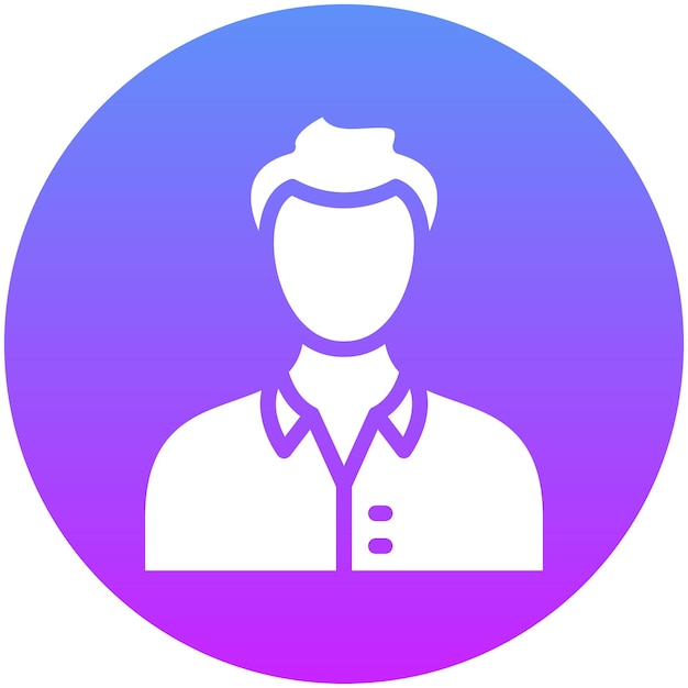 Ilustración del icono vectorial masculino del cliente del conjunto de iconos de Street Food