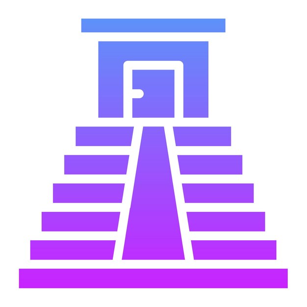 Ilustración del icono vectorial maya del conjunto de iconos de la historia