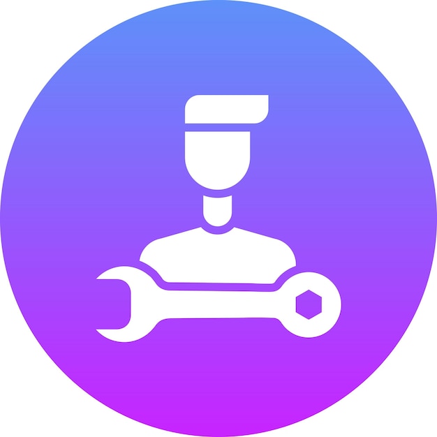 Ilustración del icono vectorial mecánico del conjunto de iconos de reparación de automóviles