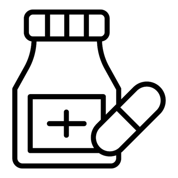 Ilustración del icono vectorial de medicina del conjunto de iconos de cuidado dental