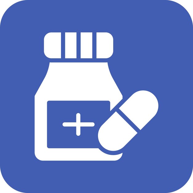 Ilustración del icono vectorial de medicina del conjunto de iconos de cuidado dental