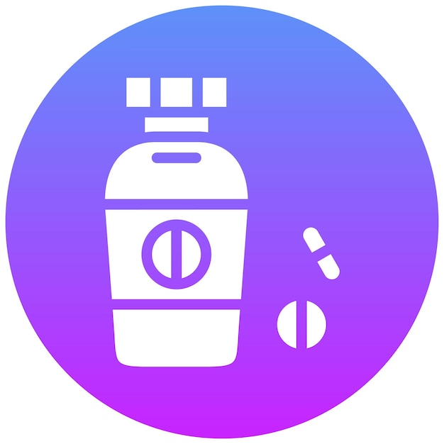 Ilustración del icono vectorial de medicina del conjunto de iconos de laboratorio