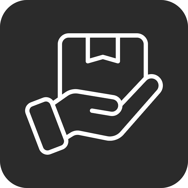 Ilustración del icono vectorial del mensajero del conjunto de iconos de entrega de alimentos