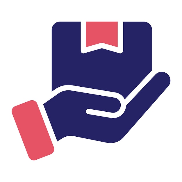 Ilustración del icono vectorial del mensajero del conjunto de iconos de entrega de alimentos