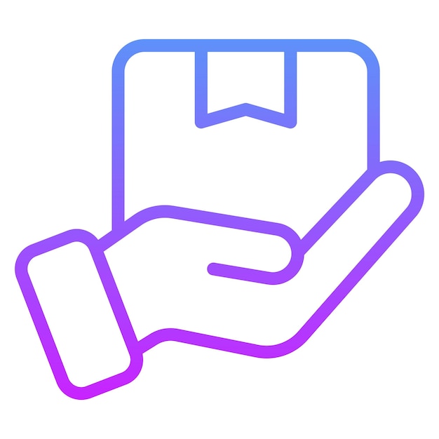Ilustración del icono vectorial del mensajero del conjunto de iconos de entrega de alimentos