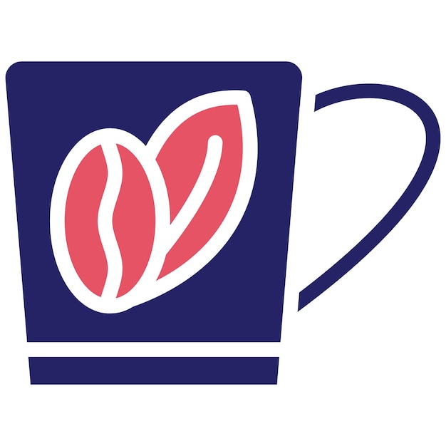 Ilustración del icono vectorial de la menta de café del conjunto de iconos de Coffee Shop