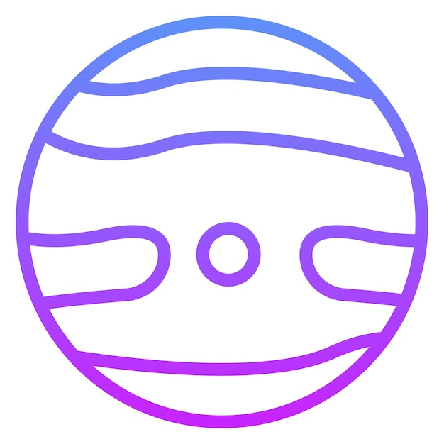 Ilustración del icono vectorial de Mercurio del conjunto de iconos de Tecnología Espacial