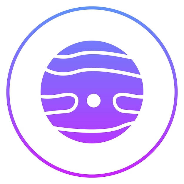 Ilustración del icono vectorial de Mercurio del conjunto de iconos de Tecnología Espacial