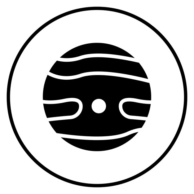 Ilustración del icono vectorial de Mercurio del conjunto de iconos de Tecnología Espacial