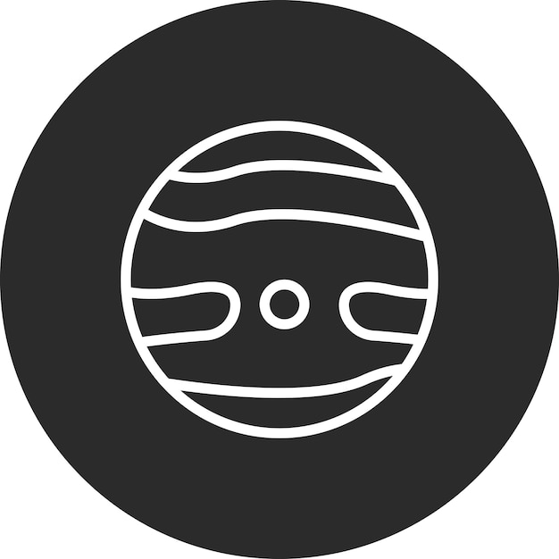 Ilustración del icono vectorial de Mercurio del conjunto de iconos de Tecnología Espacial