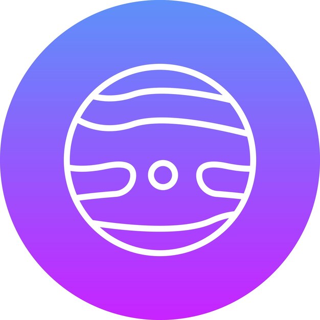 Ilustración del icono vectorial de Mercurio del conjunto de iconos de Tecnología Espacial