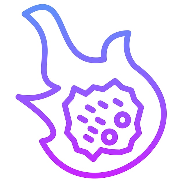 Ilustración del icono vectorial del meteorito del conjunto de iconos de desastres naturales