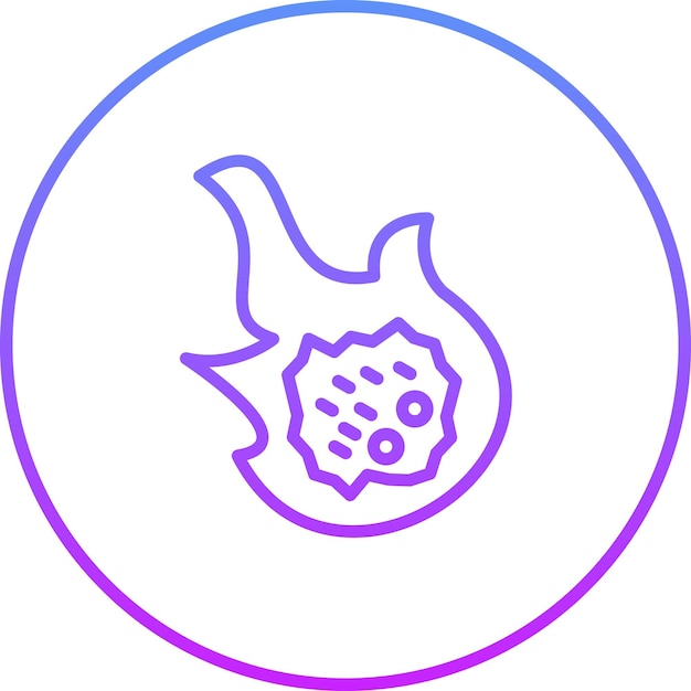 Ilustración del icono vectorial del meteorito del conjunto de iconos de desastres naturales