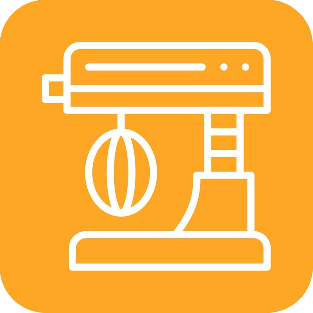 Ilustración del icono vectorial del mezclador del conjunto de iconos de Homeware