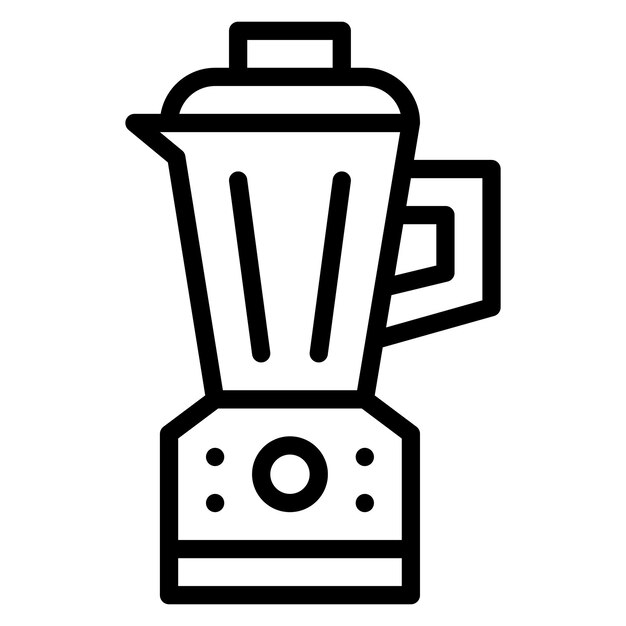 Ilustración del icono vectorial del mezclador del conjunto de iconos de Homeware