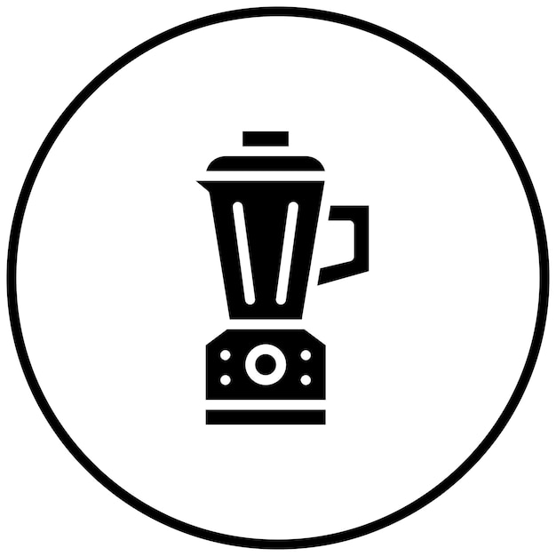 Ilustración del icono vectorial del mezclador del conjunto de iconos de Homeware