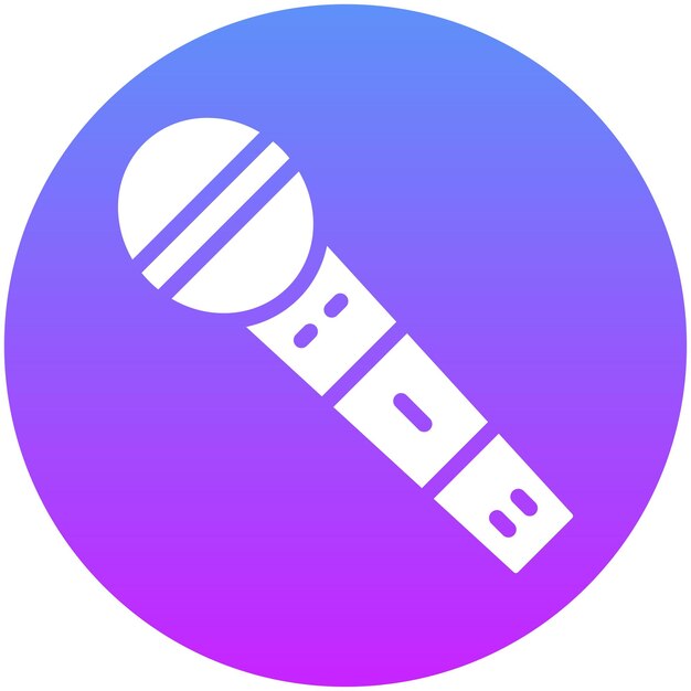 Ilustración del icono vectorial del micrófono del conjunto de iconos de eventos de premios