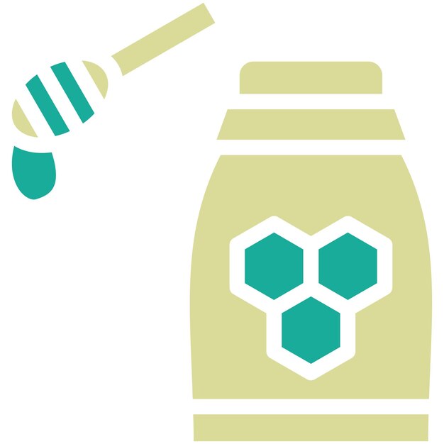 Ilustración del icono vectorial de miel del conjunto de iconos de Spa