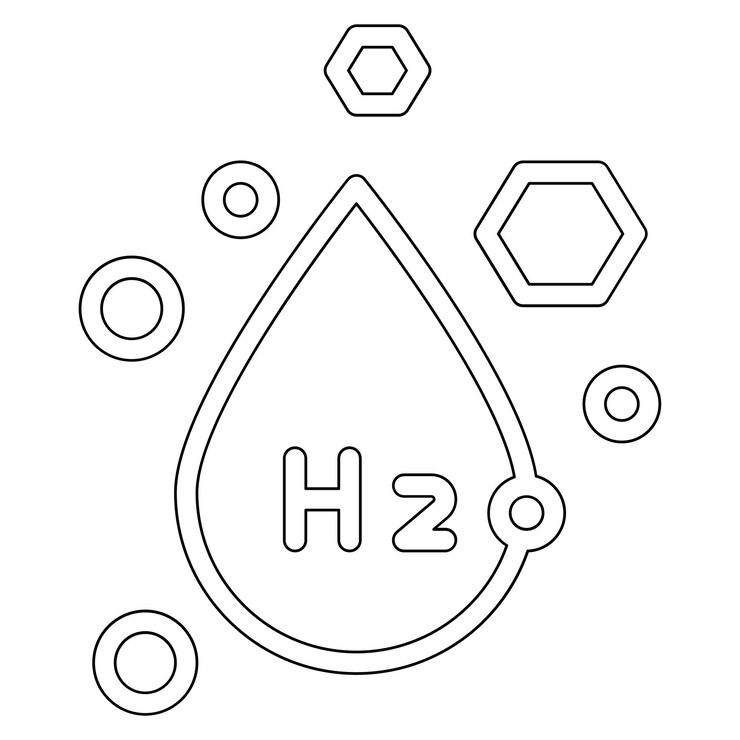 Vector ilustración del icono vectorial de minerales del conjunto de iconos de cosméticos