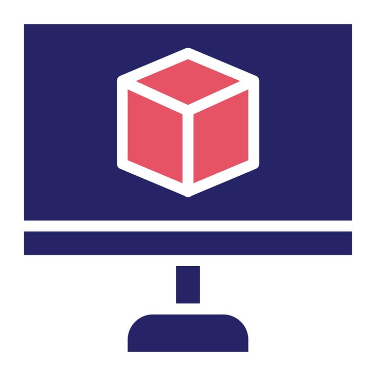 Vector ilustración del icono vectorial de modelado 3d del conjunto de iconos de ingeniería