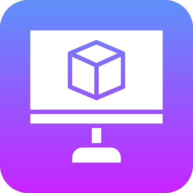Ilustración del icono vectorial de modelado 3d del conjunto de iconos de ingeniería
