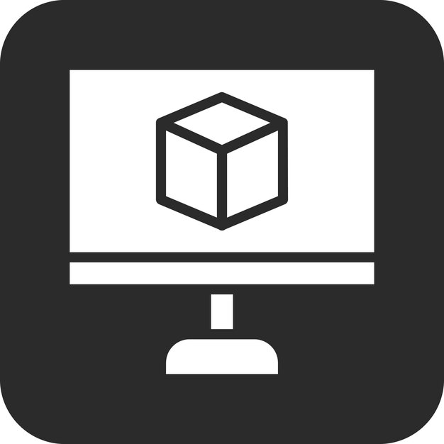 Ilustración del icono vectorial de modelado 3d del conjunto de iconos de ingeniería