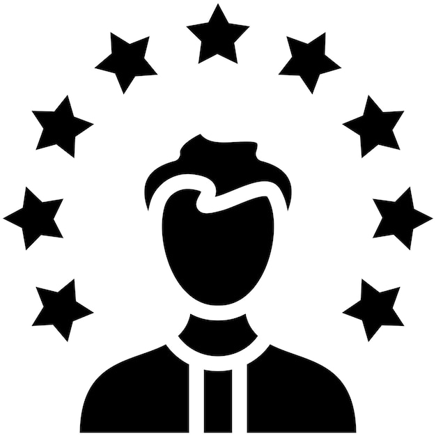 Ilustración del icono vectorial del modelo de rol del conjunto de iconos de Generation Gap