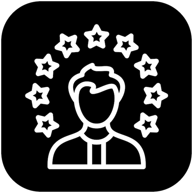 Ilustración del icono vectorial del modelo de rol del conjunto de iconos de Generation Gap