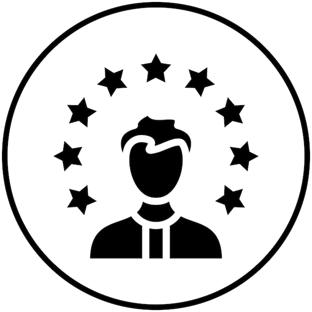 Ilustración del icono vectorial del modelo de rol del conjunto de iconos de Generation Gap