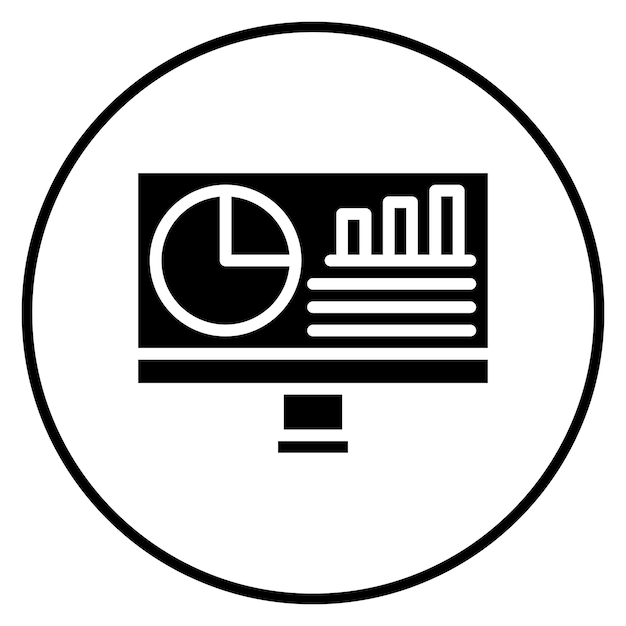 Ilustración del icono vectorial de monitoreo del conjunto de iconos de banca y finanzas