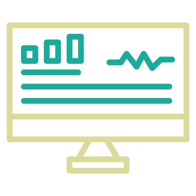 Ilustración del icono vectorial de monitoreo del conjunto de iconos SEO y SEM