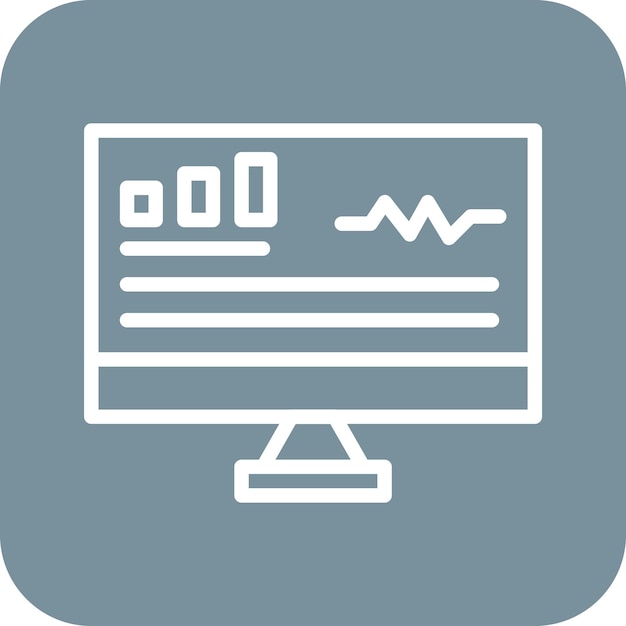 Ilustración del icono vectorial de monitoreo del conjunto de iconos SEO y SEM