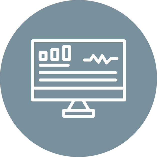 Ilustración del icono vectorial de monitoreo del conjunto de iconos SEO y SEM