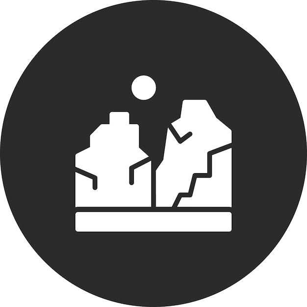 Ilustración del icono vectorial de las Montañas Rocosas del iconset Pirata