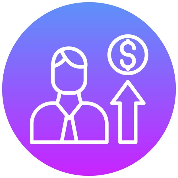 Ilustración del icono vectorial de motivación del conjunto de iconos de liderazgo