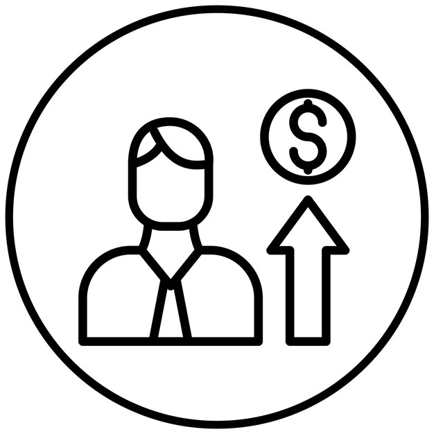 Ilustración del icono vectorial de motivación del conjunto de iconos de liderazgo