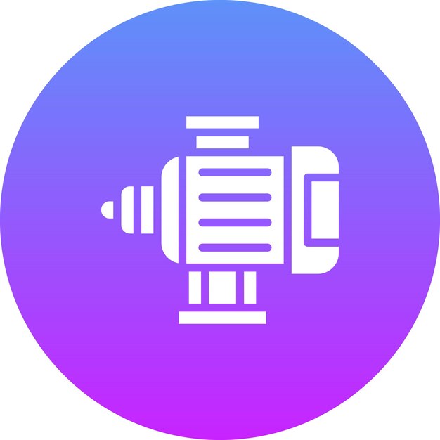 Ilustración del icono vectorial del motor del conjunto de iconos de herramientas de electricista