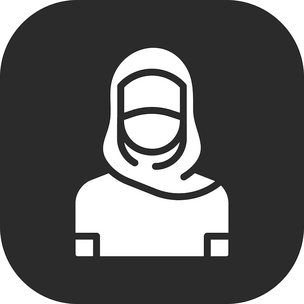 Ilustración del icono vectorial de las mujeres del iconset de Dubai